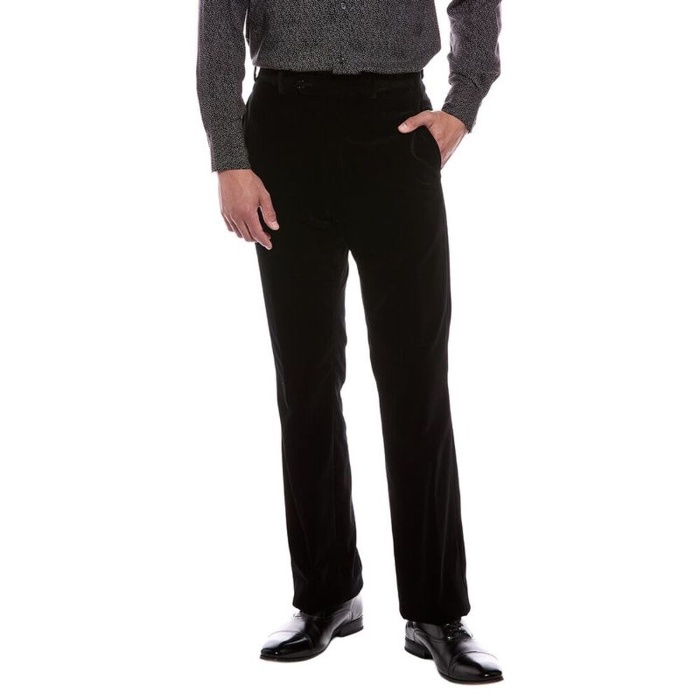 Blk Dnm Mens  Velvet Trouser, Black